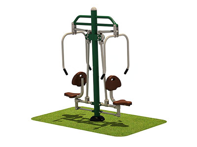 High Quality Park Fitness Equipment Double Push Chairs OF-014
